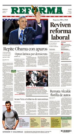 Reforma de México: Repite Obama con apuros.