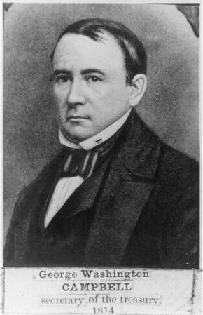 George Washington Campbell, senador, miembro de la Suprema Corte de Justicia de Tennessee y el 5º Secretario del Tesoro.