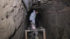 Una vista parcial de la obra de ingeniería que es el túnel por el cual "El Chapo" se escapó hace una semana del penal El Altiplano, en México.