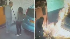 Video: mujer desata un infierno en gasolinera