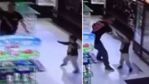 Video muestra a padre golpeando a su hijo
