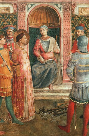 258: San Lorenzo de Roma. Según la tradición, fue asado en una gran barbacoa tras una persecución de cristianos. Algunos aseguran que terminaron comiéndoselo.