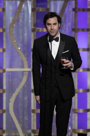 Uno de los mejores momentos fue cuando subió Sacha Baron-Cohen, con un trago en la mano, a presentar la categoría de Mejor Película Animada. Se dedicó a criticar a "Les Miserables", y sus actores, sin pudor, siguiendo el estilo de Ricky Gervais.