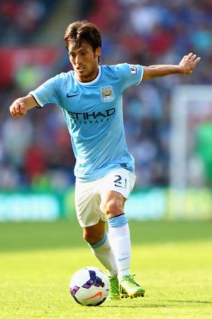 David Silva, del Manchester.