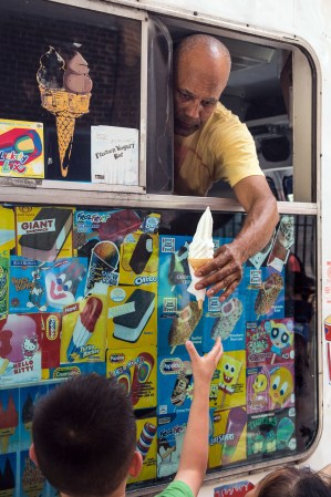 Los camiones de helados.