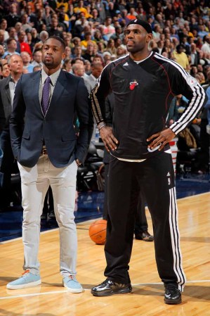 Dwyane Wade, de los Heat de Miami. En esta foto junto a LeBron James.