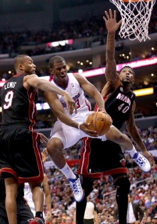 Udonis Haslem #40 y Rashard Lewis #9