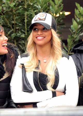 Fanny Neguesha, la novia del futbolista italiano Mario Barwuah Balotelli.