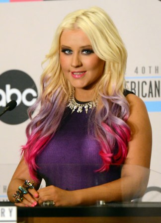 LOS ANGELES, CA - OCTOBER 09: Singer Singer Christina Aguilera speaks onstage during the 40th Anniversary American Music Awards nominations press conference at the JW Marriott Los Angeles at L.A. LIVE on October 9, 2012 in Los Angeles, California. (Photo by Kevin Winter/Getty Images)