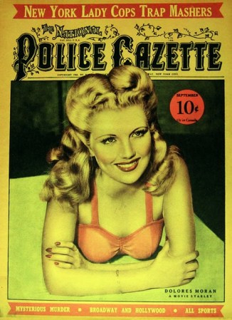 Dolores Moran, una actriz de la década de 1940, fue portada de la revista.