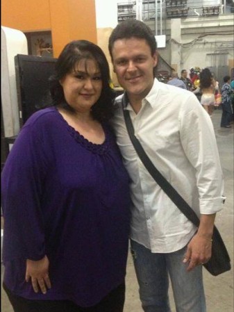 En esta fotografía del 20 de julio de 2013 aparece con el actor y cantante Pedrito Fernández.