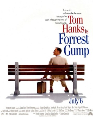 "Forrest Gump" (1994). Una cinta que muy poca gente sabe que está basada en una novela escrita por Winston Groom.