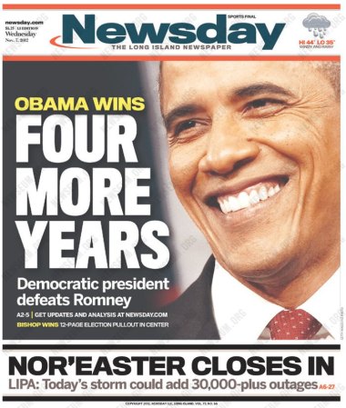 Newsday de Long Island, Nueva York: Cuatro años más.