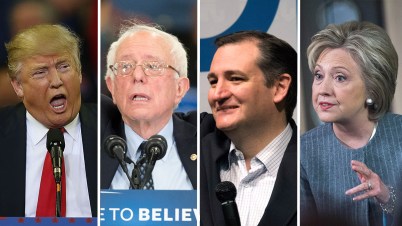 Elecciones: Trump, Sanders, Cruz y Clinton avanzan