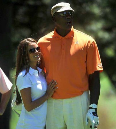 Ivette Prieto y Michael Jordan.