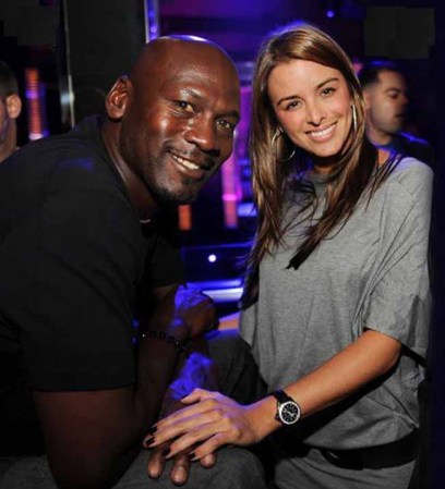 Ivette Prieto y Michael Jordan.