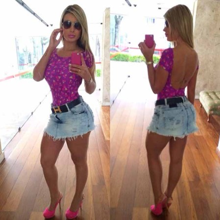 Andressa Urach, una Miss Bum-Bum que quiere ser la "Novia del Mundial".