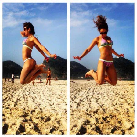 Jhendelyn dijo que no veía nada malo en lo que hizo porque lo que enseñó fue la parte de arriba de su bikini, que tenía la bandera chilena.