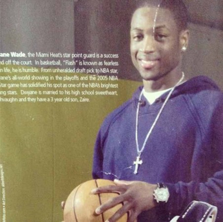 Dwyane Wade en su adolescencia.