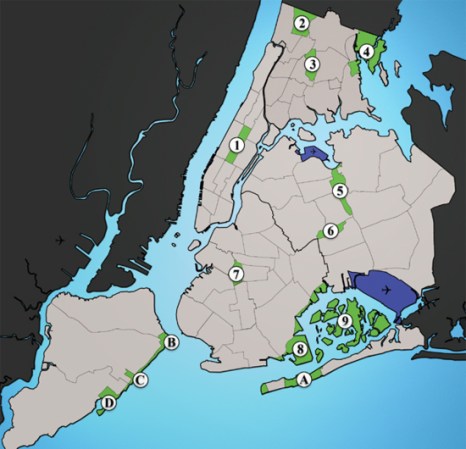 Conoce los mejores parques de la ciudad de Nueva York. Para más información sobre las amenidades en los parques, contacta al Departamento de Parques y Recreación de Nueva York al 311 o 1-212-639-9675.