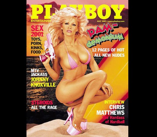 En el 2001 Pamela Anderson unió fuerzas con el reconocido fotógrafo David LaChapelle, logrando una portada espectacular.
