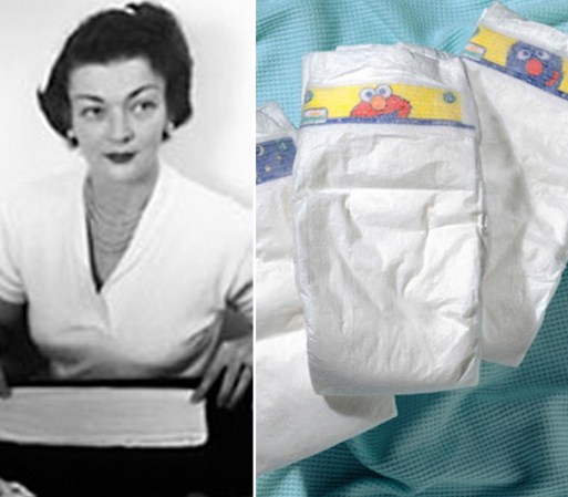 Donovan estaba cansada con cambiar los pañales de tela de su bebé así que usó su cortina de baño y una máquina de coser para crear el primer pañal desechable.