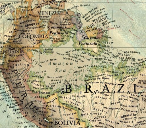 El Amazonas se desbordaría completamente convirtiéndose en un mar que se tragaría gran parte de Brasil.