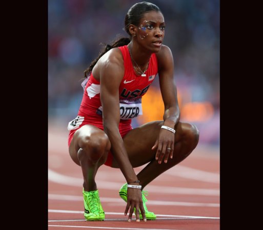Dee Dee participó en la semi final de 400 metros.