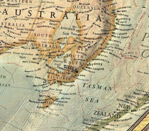 Australia sería inundado por el Mar Artesiano.