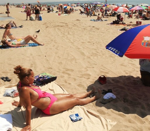 Y es que un día soleado, nada mejor que ir a refrescarse a la playa.