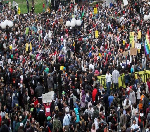 22 DE MARZO, 2012: Miles de manifestantes se congregaron en la ciudad de Nueva York por un mismo propósito, clamar justicia por un adolescente baleado a muerte. He aquí las imágenes.