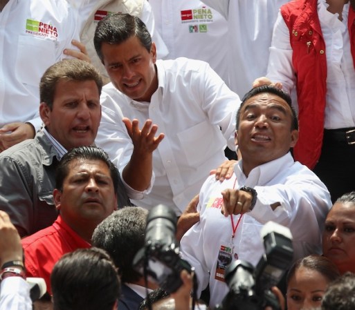 Enrique Peña Nieto realizó su último acto de campaña en el Estadio Azteca de la Ciudad de México.