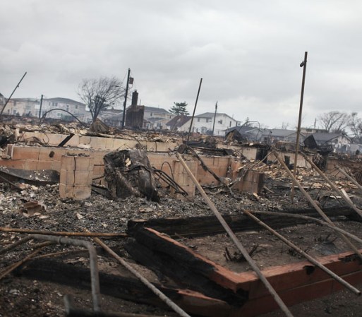 La zona lucía devastada tras la tragedia.