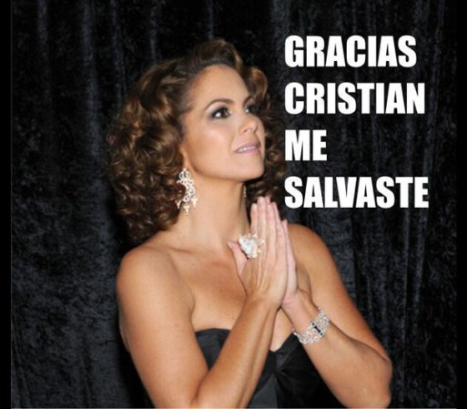 La foto de Cristian Castro ha sido tan popular, que muchos afirman que Lucero está agradecida porque su escándalo se vio opacado.