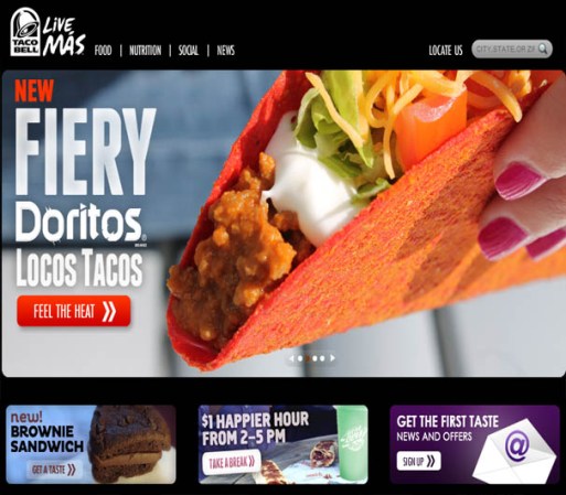 TacoBell <br /> Industria: restaurante <br /> Puestos: empleado de atención al público <br /> Plazas: Chicago, Illinois, Detroit, Los Angeles, Minneapolis