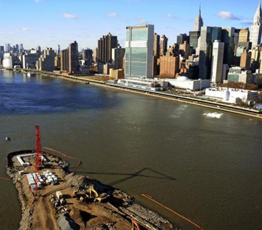 He aquí una imagen de los inicios de las construcción.