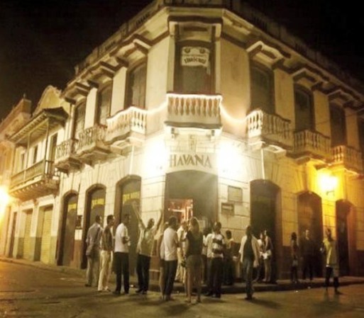 Las afueras del local "Havana" en Cartagena de Indias