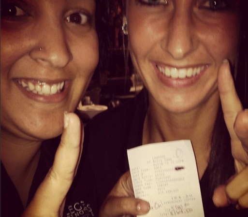 Un ade ellas se ganó la propina de $5,000 en Notre Dame.