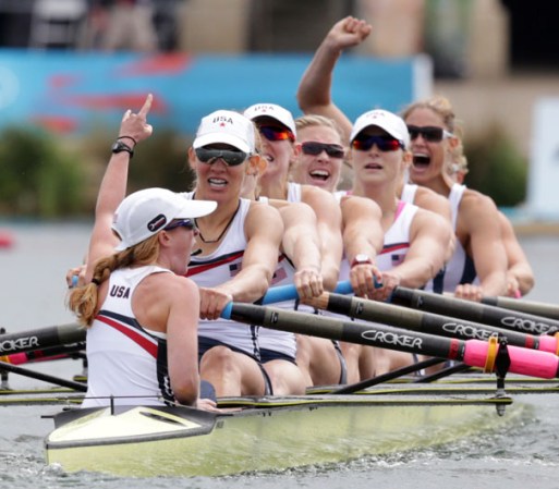 Día 6: El equipo femenil norteamericano de remo, obtuvo la medalla de oro en la modalidad de ocho, en Londres 2012.