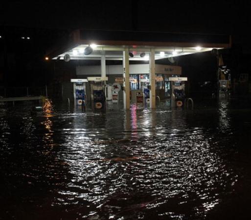 Las fuertes innundaciones han dejado bajo el agua gran parte de Manhattan.