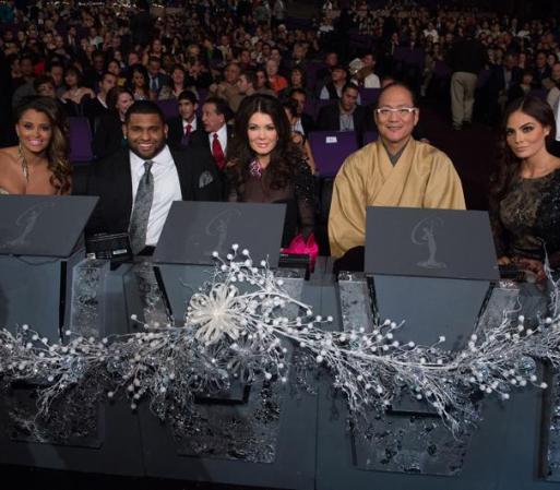El glamoroso jurado compuesto por Claudia Jordan, Pablo Sandoval, Lisa Vanderpump, Chef, Morimoto, y la Miss Universe 2010, Ximena Navarrete.