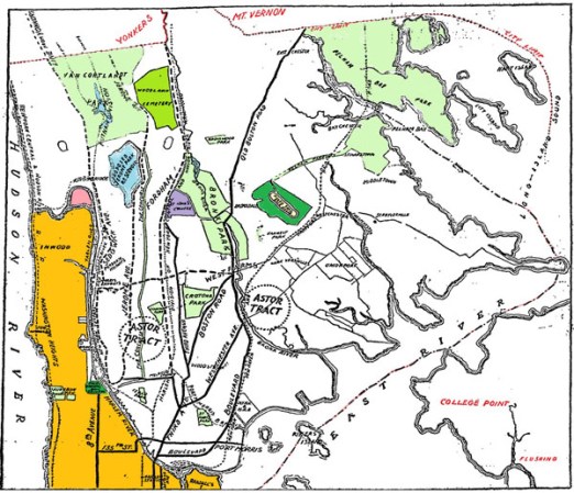 El territorio que actualmente forma el condado del Bronx pertenecía al Condado de Westchester.