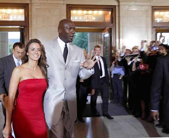 Ivette Prieto y Michael Jordan.