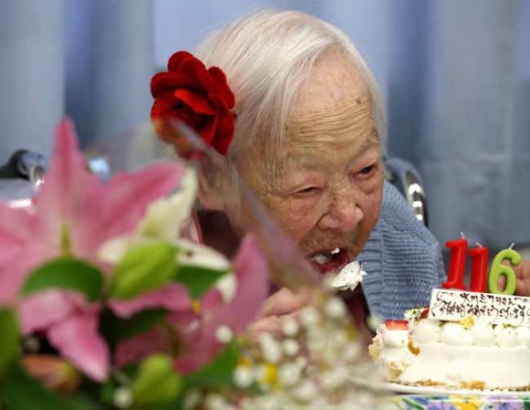 Misao Okawa, la mujer más vieja del mundo cumple 116 años.