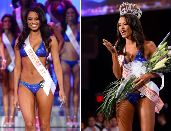 La feliz ganadora está acostumbrada a que le reconozcan su belleza. Es Miss Junio en el calendario de Hooters este año.