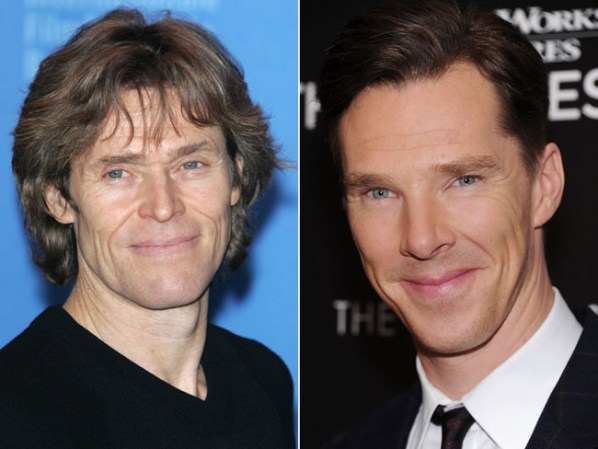 Willem Dafoe y Benedict Cumberbatch. Además del talento el parecido físico es evidente.