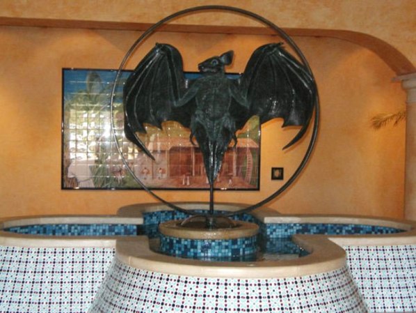 El símbolo del murciélago del ron Bacardí