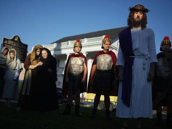 Nueva Orleans: El Vía Crucis durante el Viernes Santo.