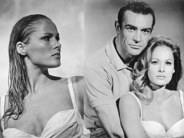 La suiza Ursula Andress saltó a la fama internacional con el primer filme de la serie Bond, "Doctor No" (1962).