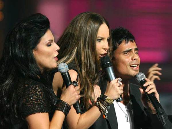 Con Rosario y Jeremias, también en noviembre del 2008.
